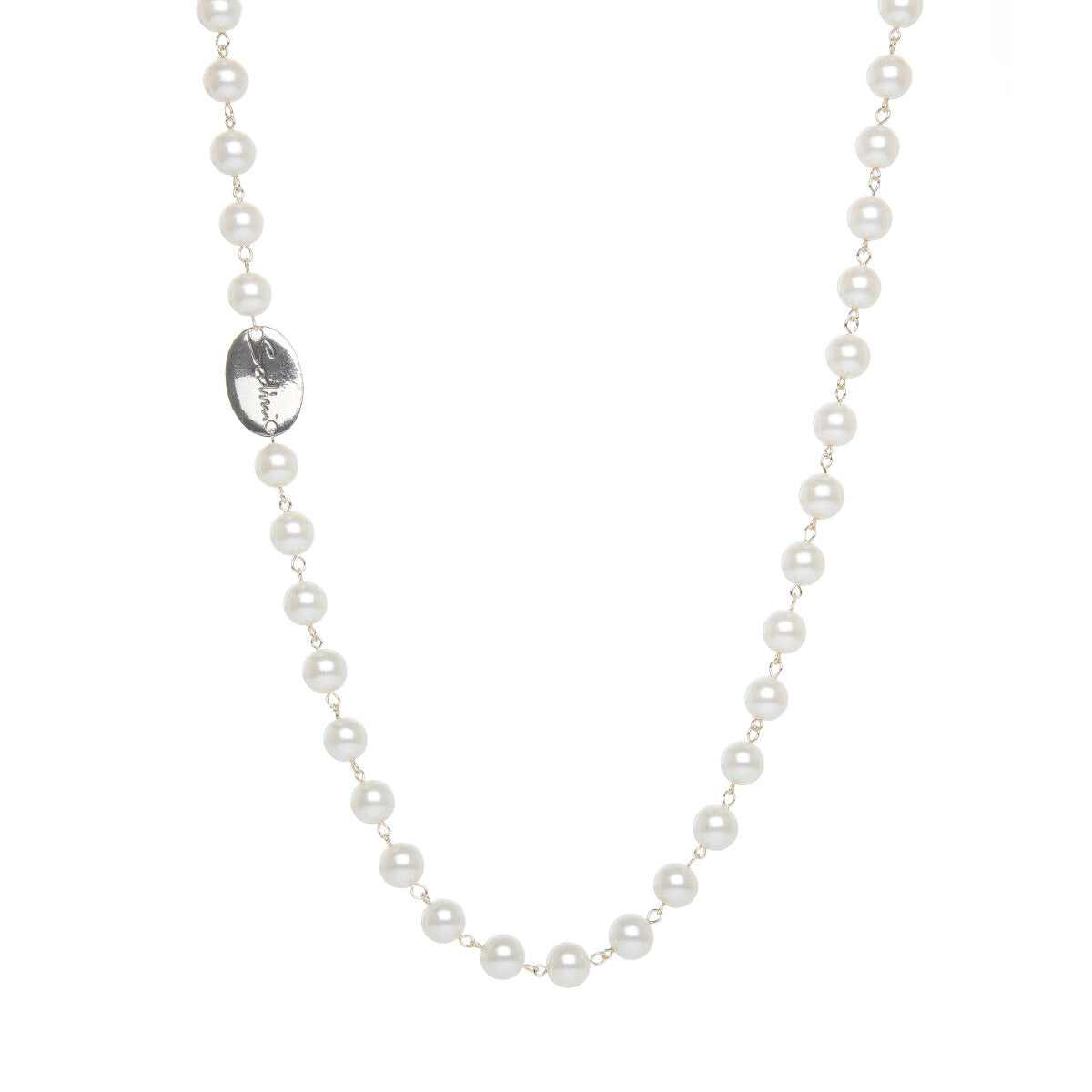 Collana lunga di perle Pearl - Argento - Sodini Bijoux