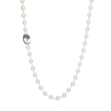 Long pearl necklace Pearl - Silver - Sodini Bijoux