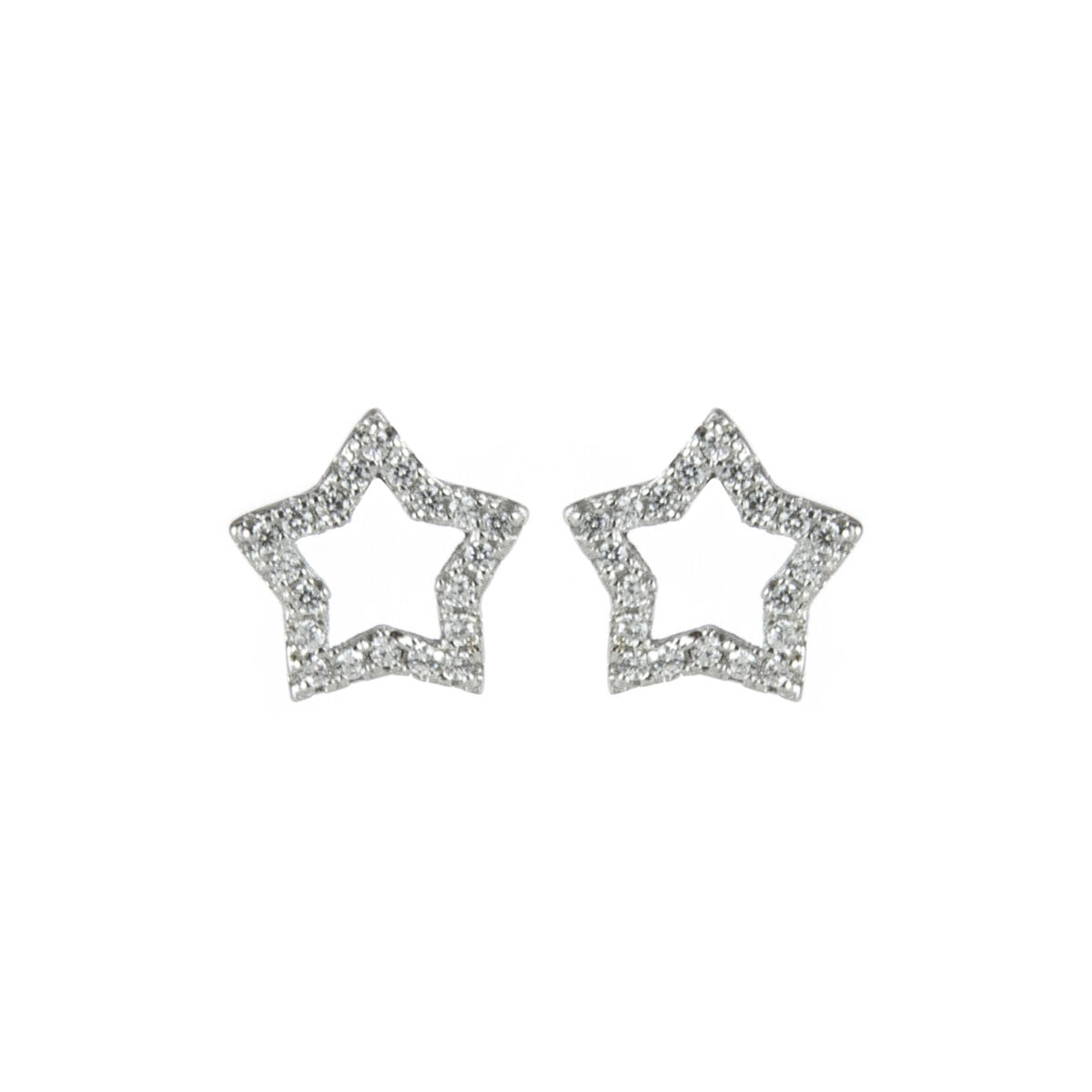 Star earrings Pearl - White - Sodini Bijoux