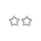 Star earrings Pearl - White - Sodini Bijoux