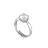 Anello Solitaire Pearl - Bianco - Sodini Bijoux