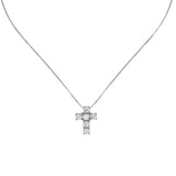 Girocollo con pendente a croce Pearl - Bianco - Sodini Bijoux