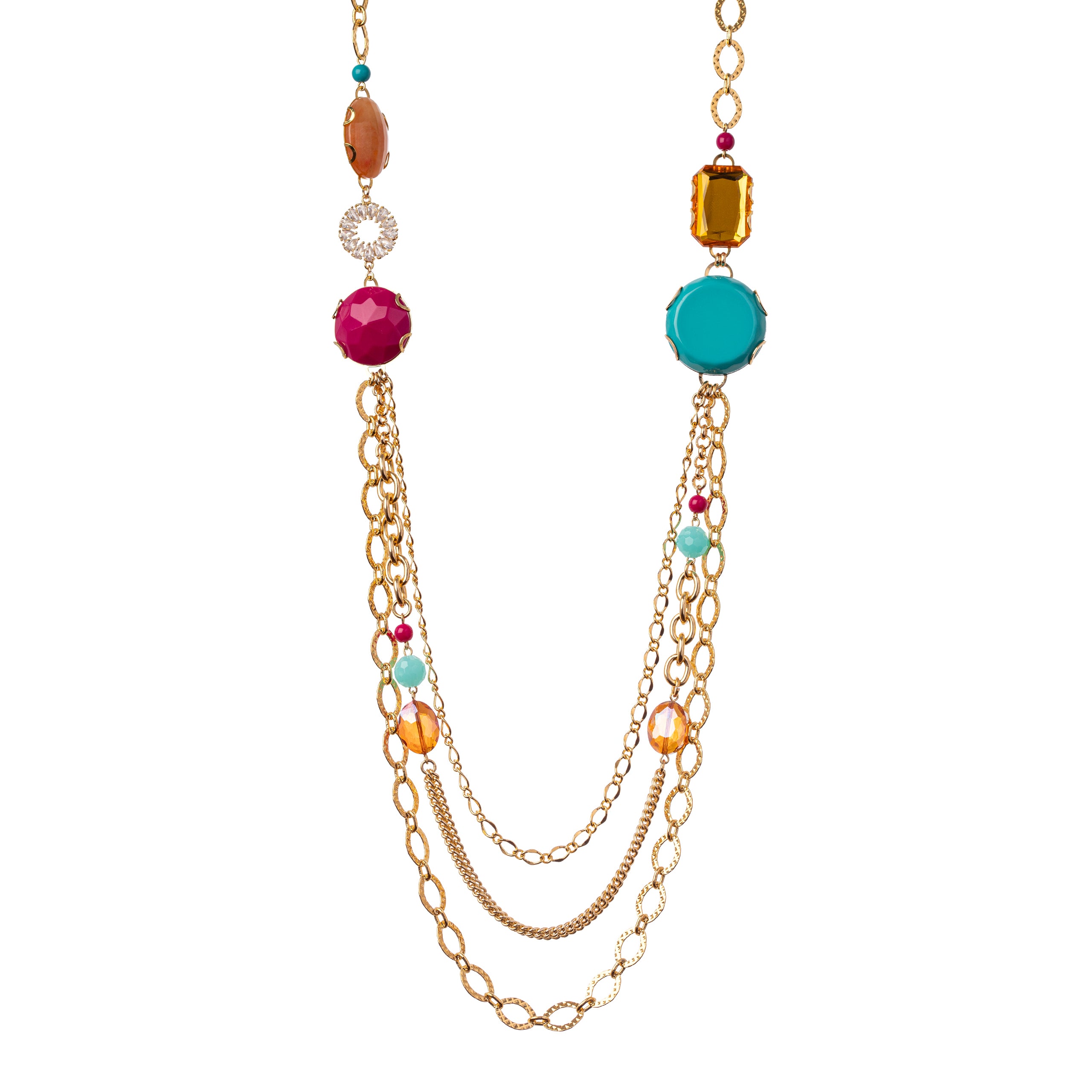 Collana a tre fili Sunrise - Multicolor - Sodini Bijoux