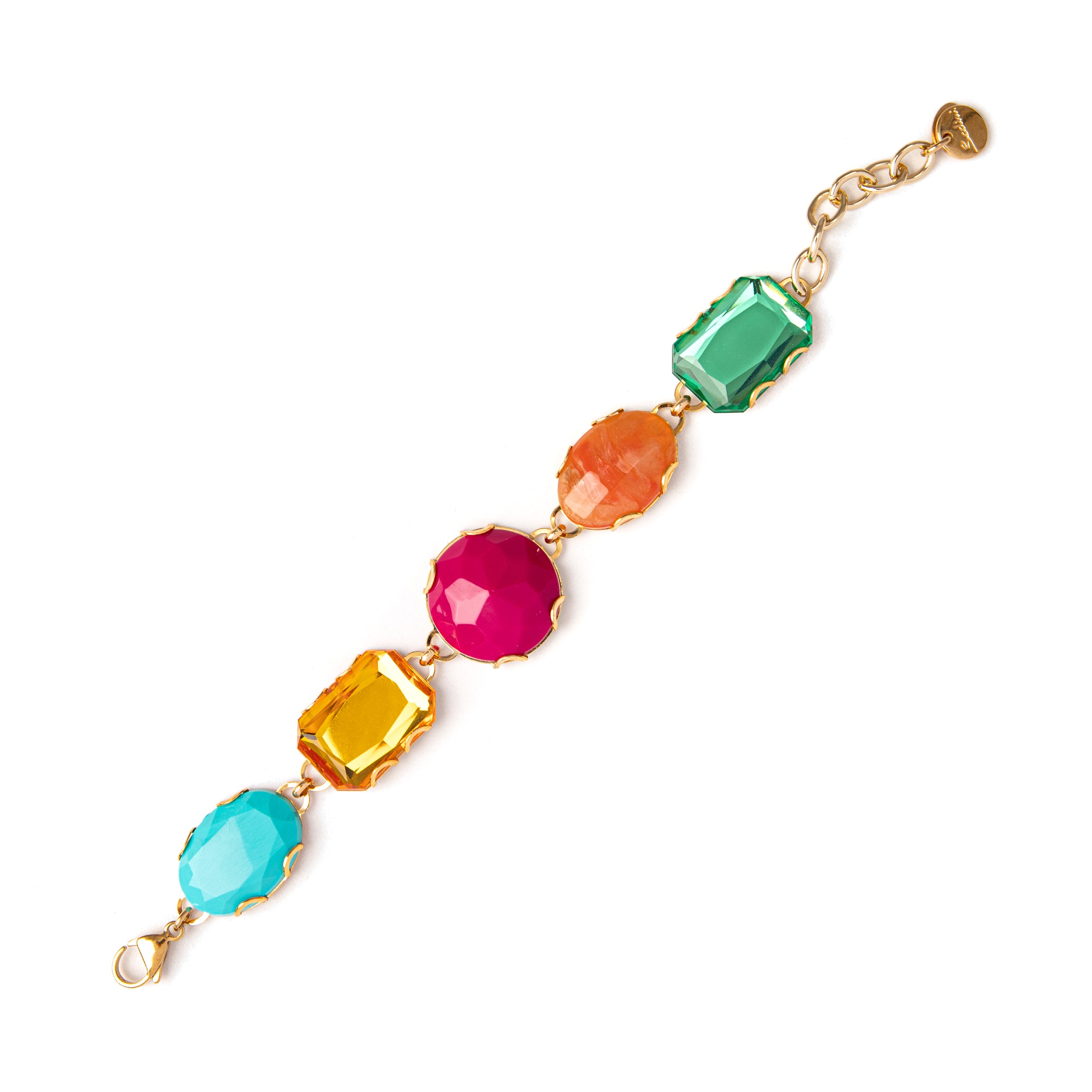 Bracciale con elementi incatenati Sunrise - Multicolor - Sodini Bijoux