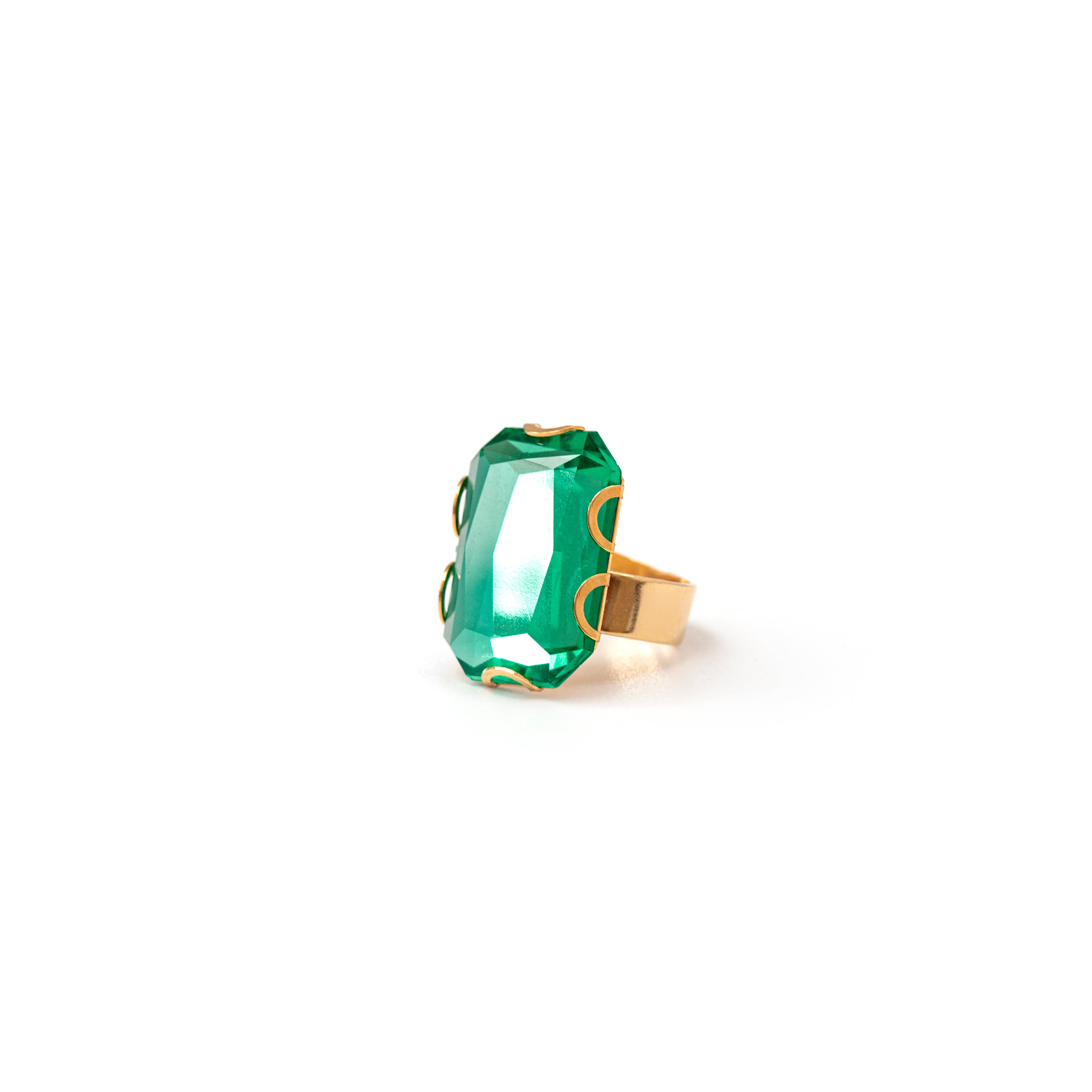 Anello con top taglio diamond Sunrise - Verde - Sodini Bijoux