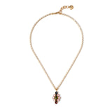 Necklace with flower Hermitage - Multicoloured - Sodini Bijoux