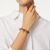 Elastic bracelet with two pendants Hermitage - Multicoloured - Sodini Bijoux