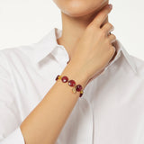 Elastic bracelet with large bonbons Hermitage - Red - Sodini Bijoux