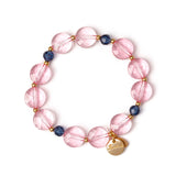 Elastic bracelet with large bonbons Hermitage - Rose - Sodini Bijoux