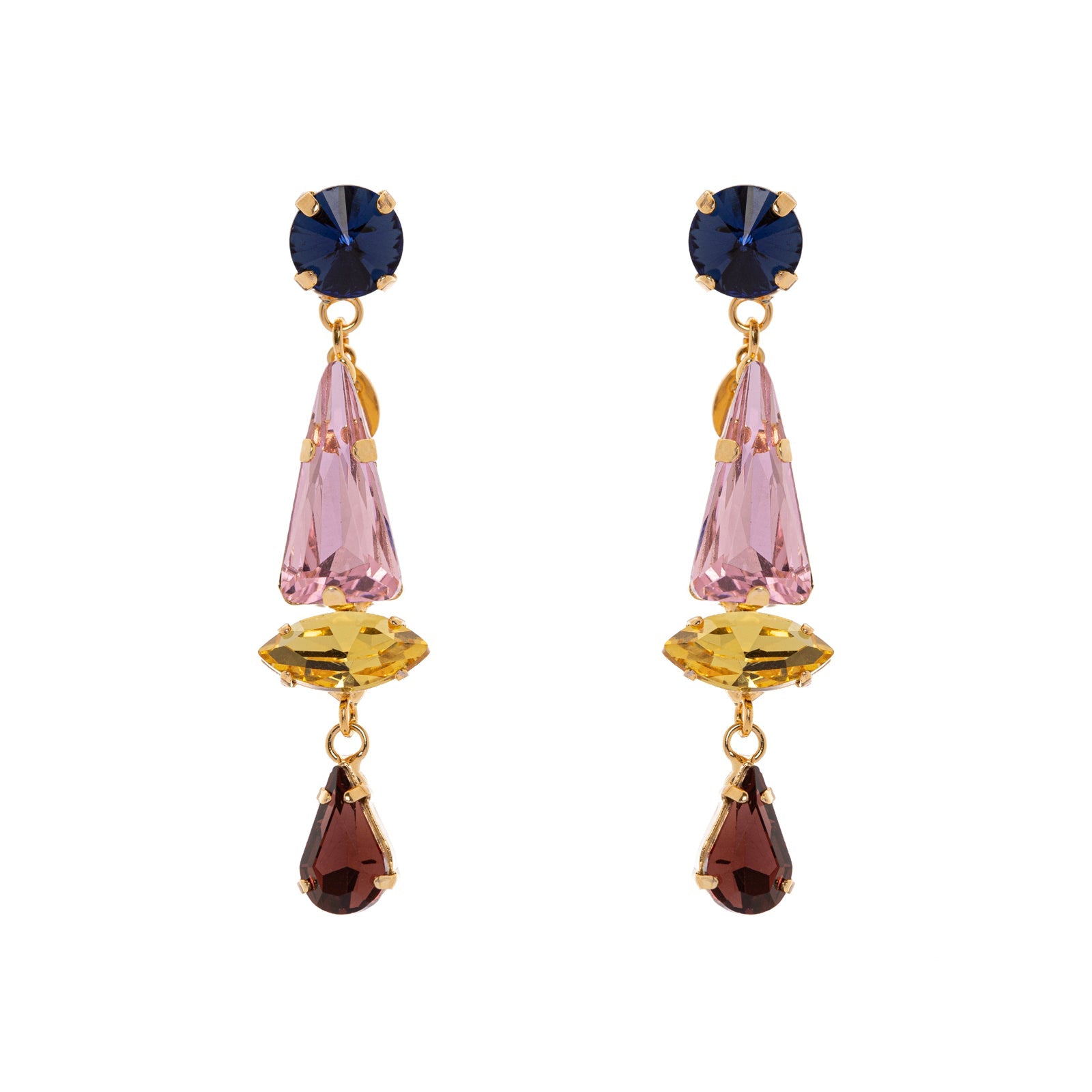 Four elements earrings Hermitage - Multicoloured - Sodini Bijoux