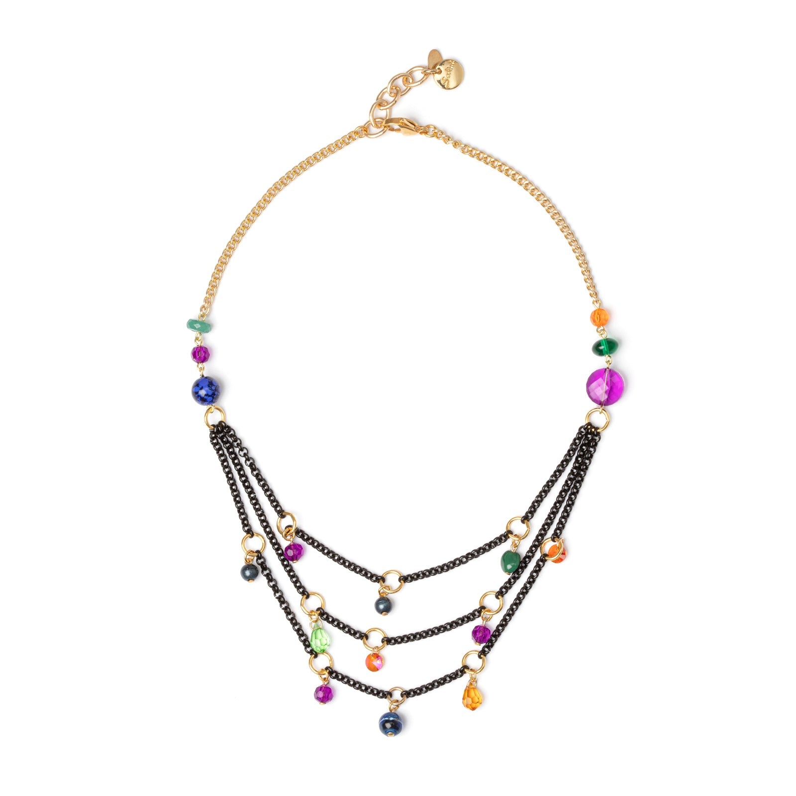 Collana corta a tre fili Colleen - Multicolor - Sodini Bijoux