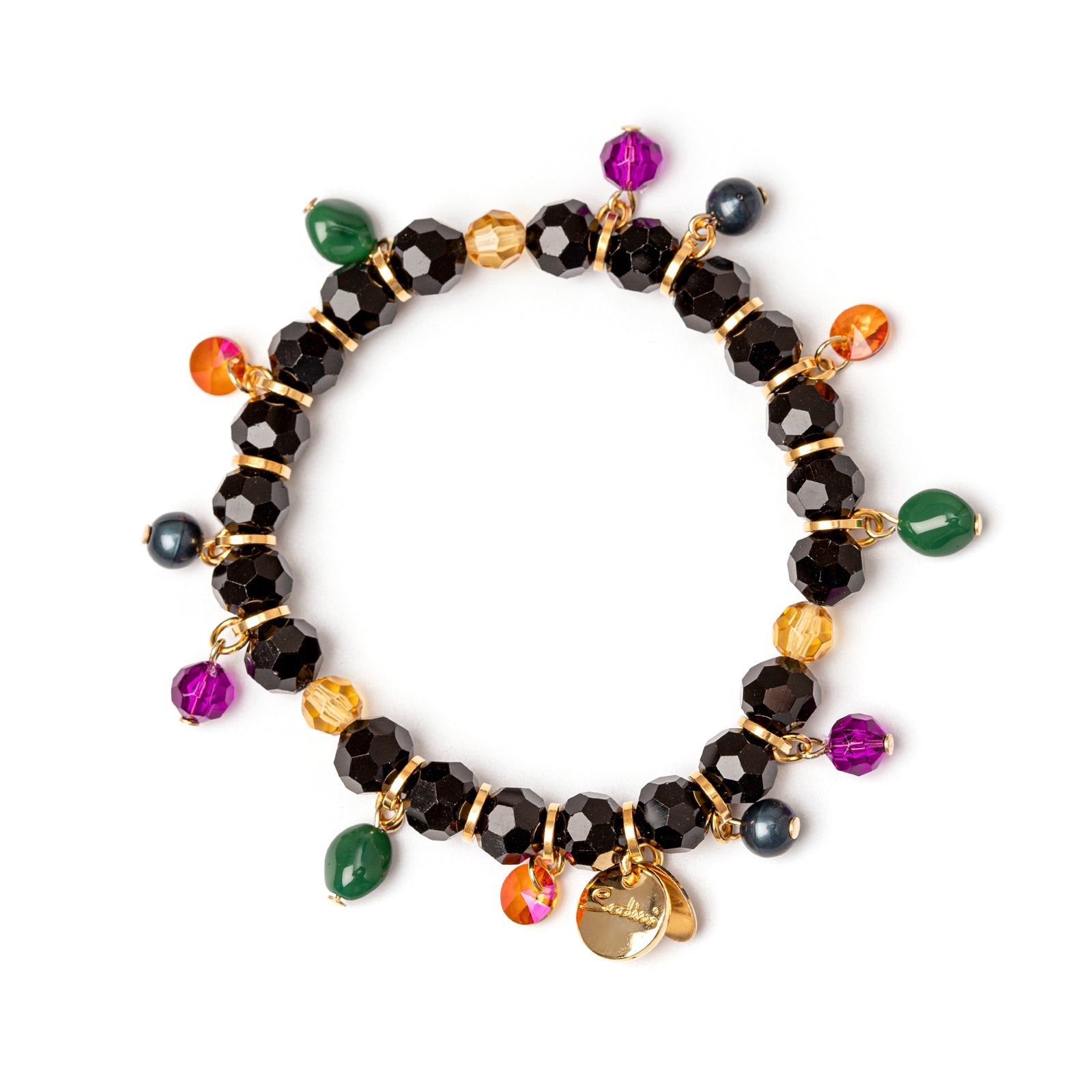 Bracciale elastico con ciondolini Colleen - Multicolor - Sodini Bijoux