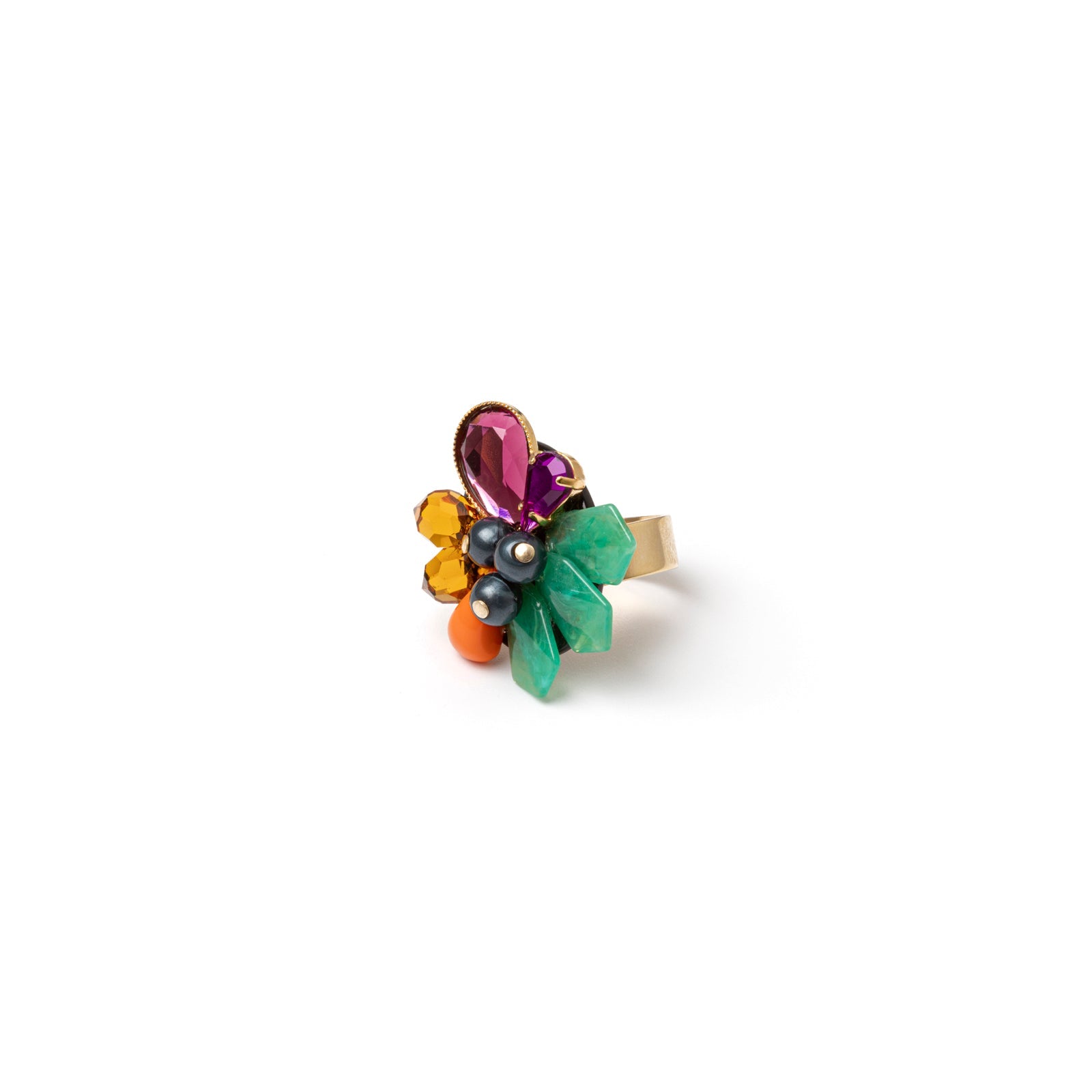 Anello con grande charm Colleen - Multicolor - Sodini Bijoux