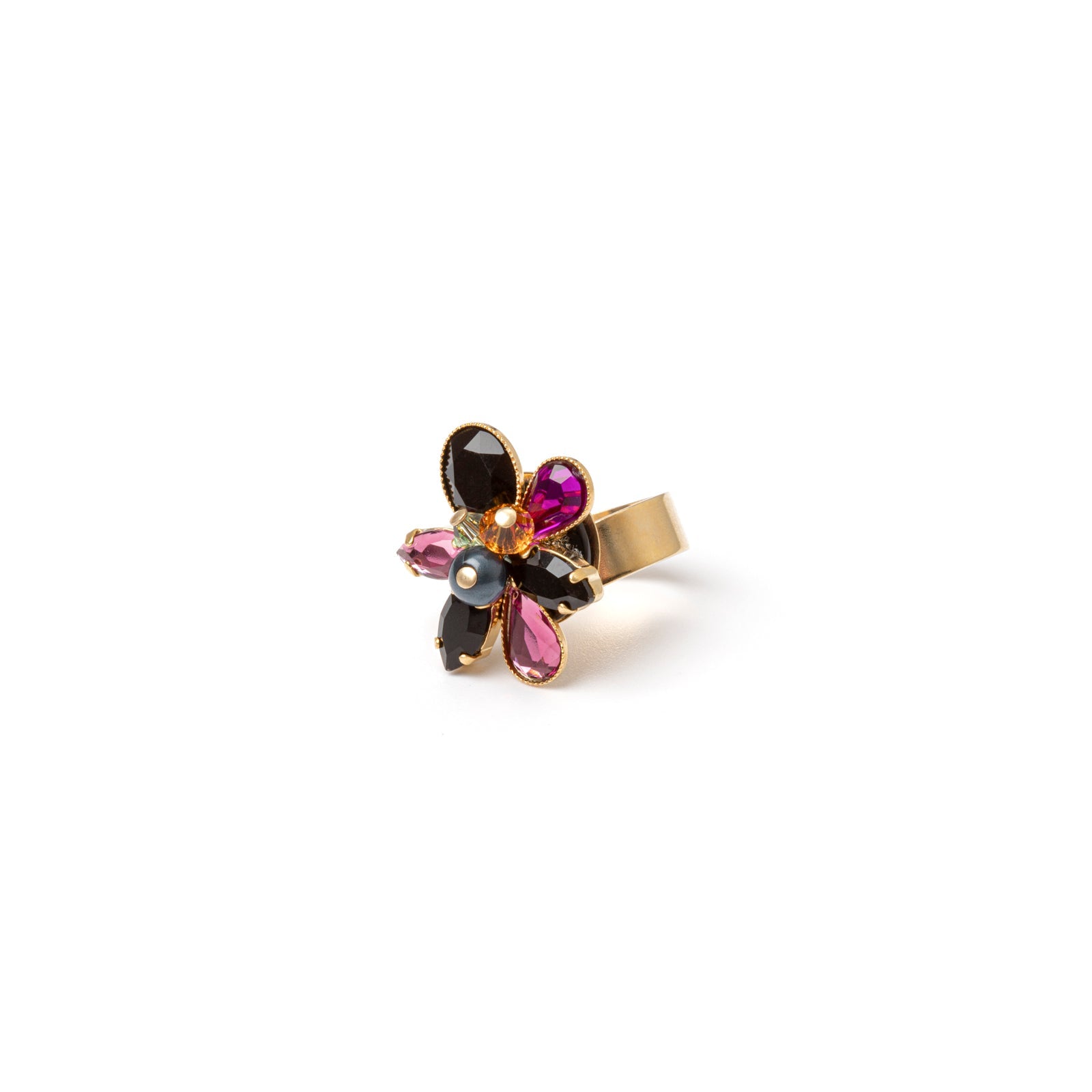 Anello con charm floreale Colleen - Multicolor - Sodini Bijoux