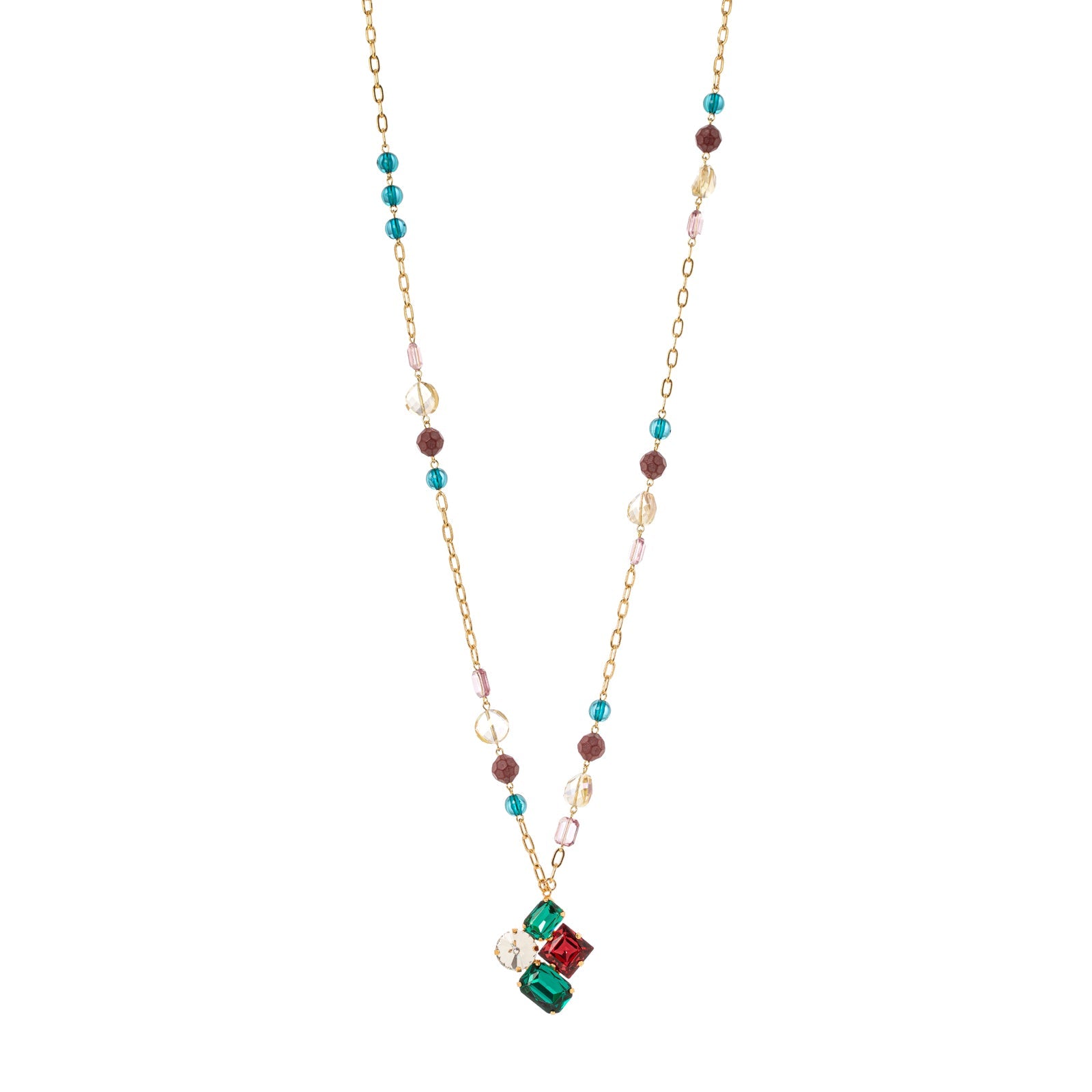 Collana con pendente Evelin - Multicolor - Sodini Bijoux