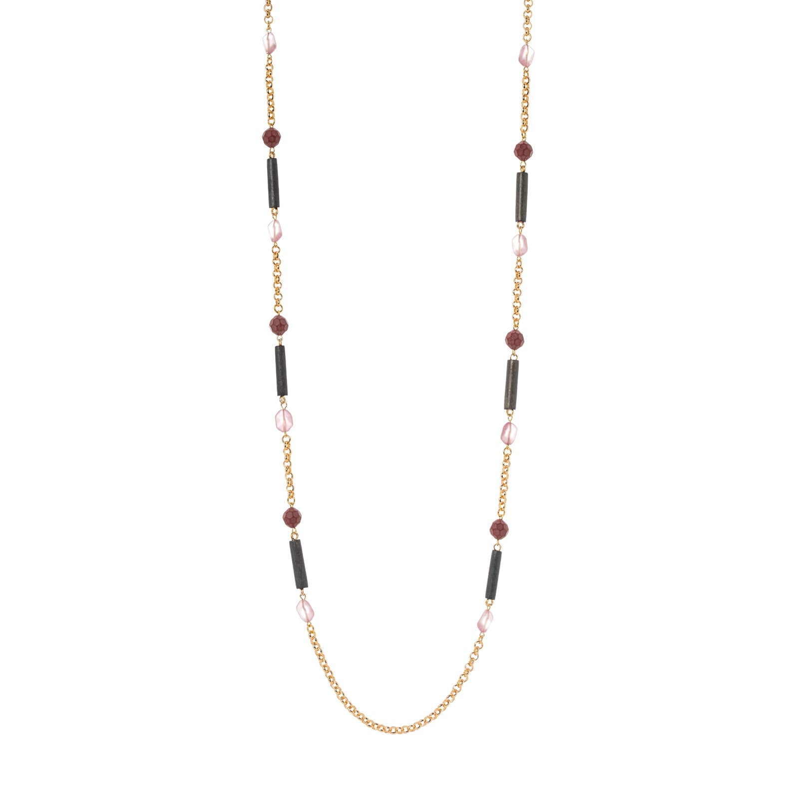 Collana groumette e cilindretti Evelin - Multicolor - Sodini Bijoux