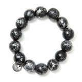 Bracciale elastico con boule Masai - Nero - Sodini Bijoux