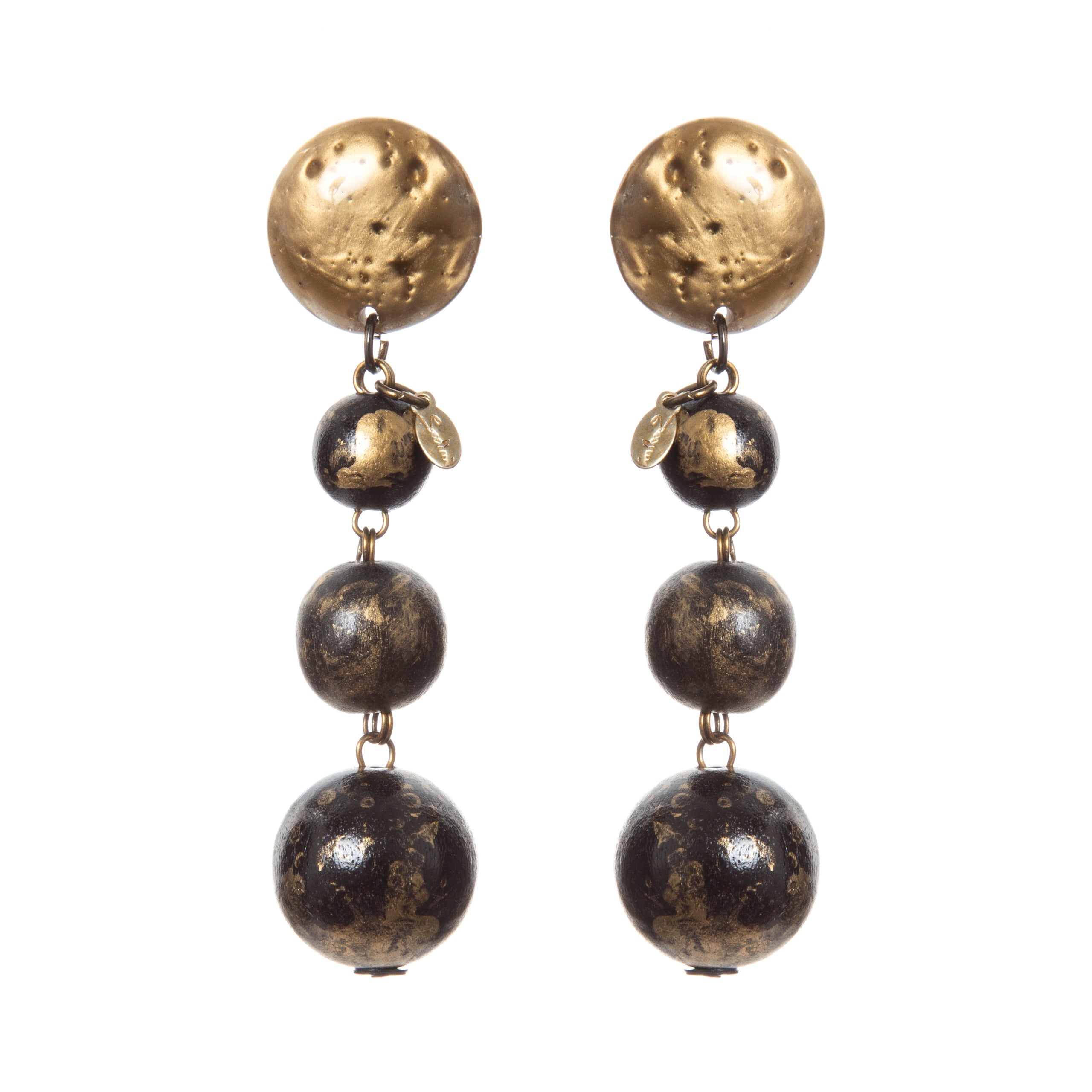 Orecchini con boule Masai - Oro - Sodini Bijoux