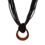 Girocollo multifilo cordino e goccia Masai - Arancio - Sodini Bijoux