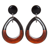 Orecchini a goccia cava Masai - Arancio - Sodini Bijoux