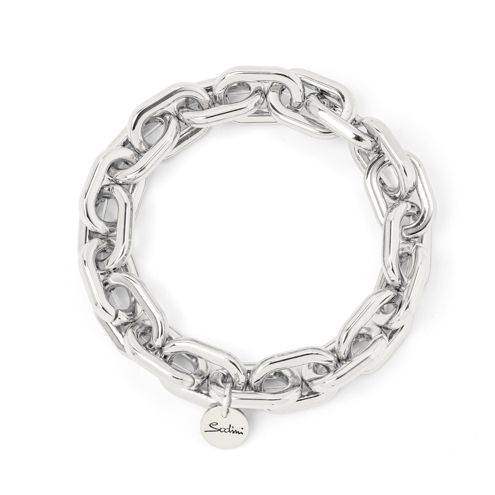 Bracciale elastico a catena Andromeda - Argento - Sodini Bijoux