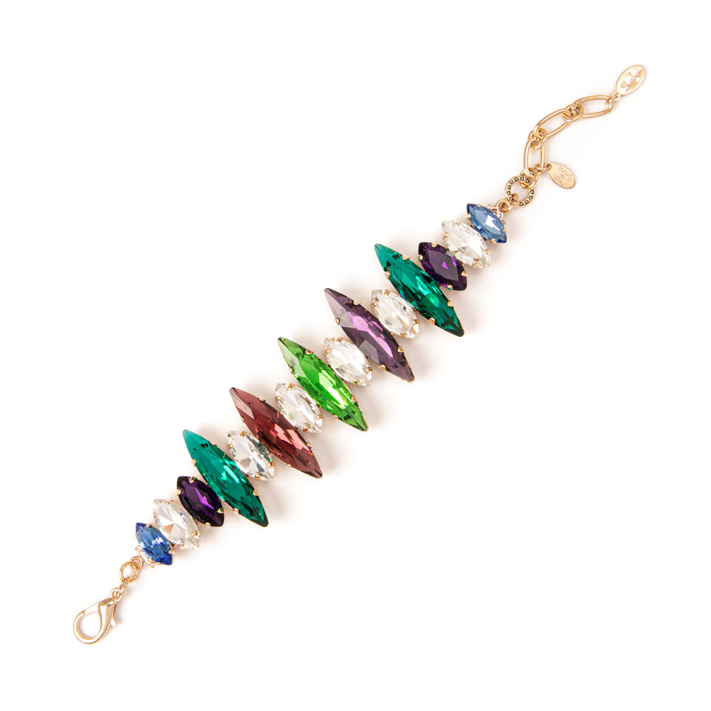 Bracciale con grandi navette Fly - Multicolor - Sodini Bijoux