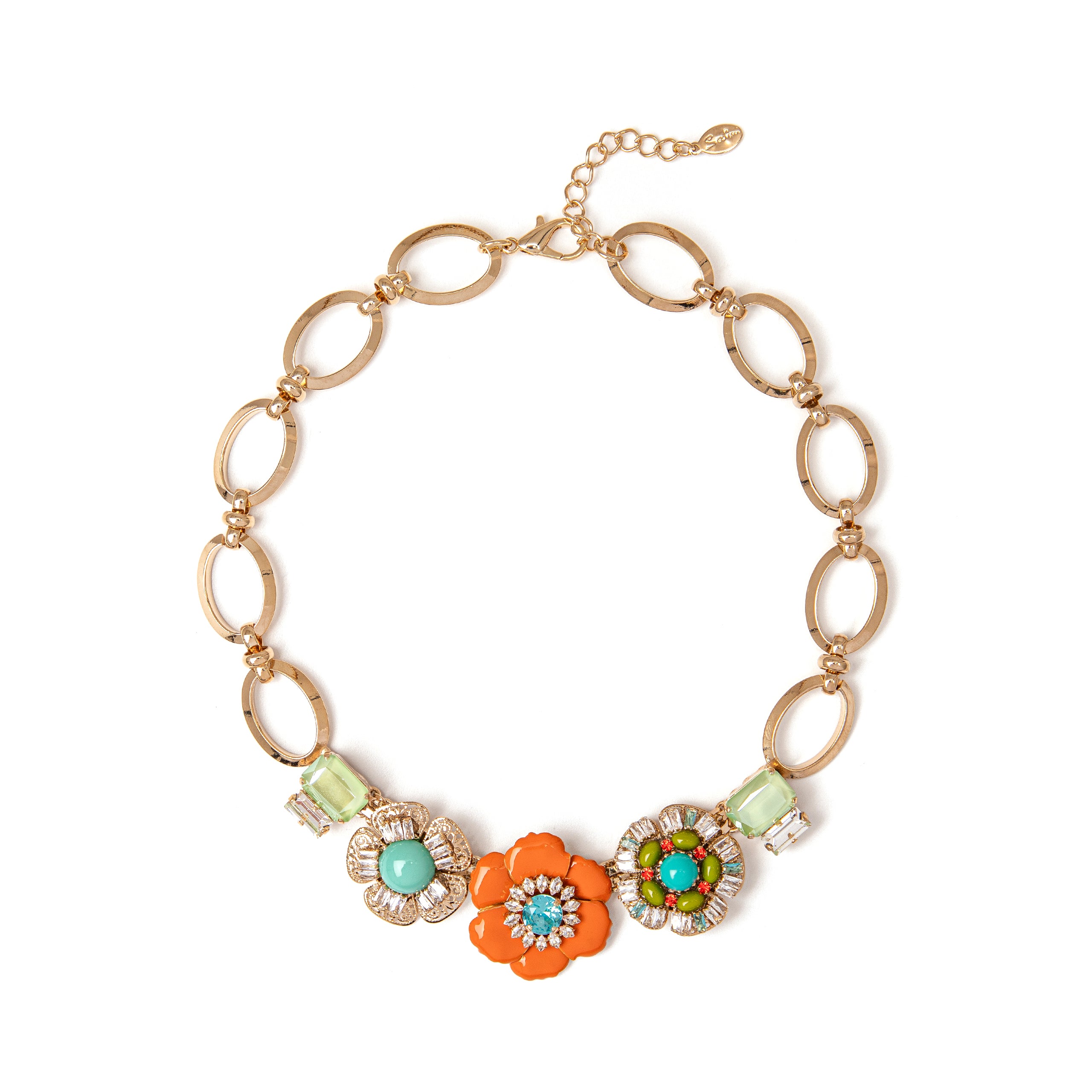 Collana a catena e tre charm Galen - Multicolor - Sodini Bijoux