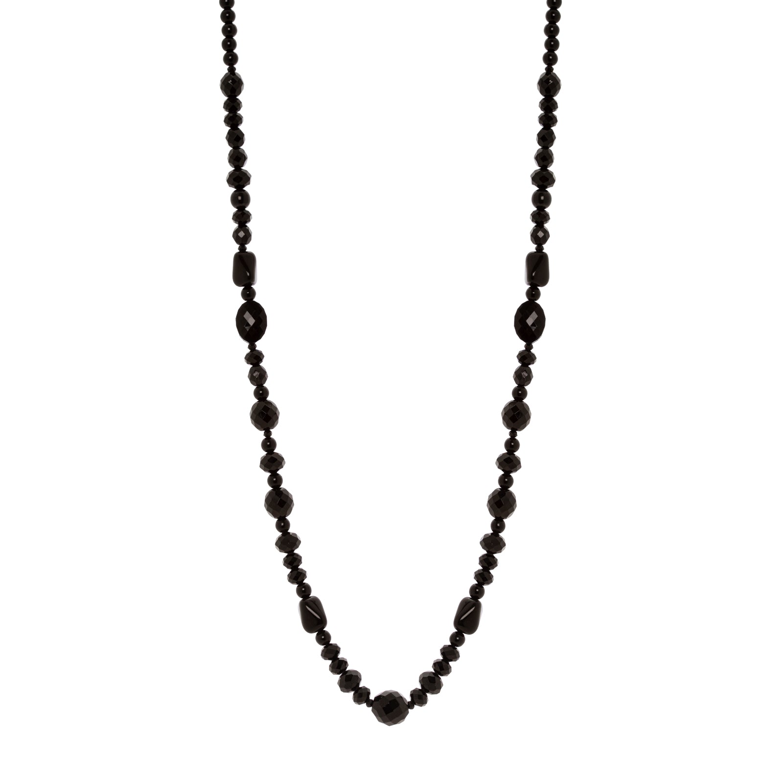 Collana perline, bonbon e boule Madame - Nero - Sodini Bijoux