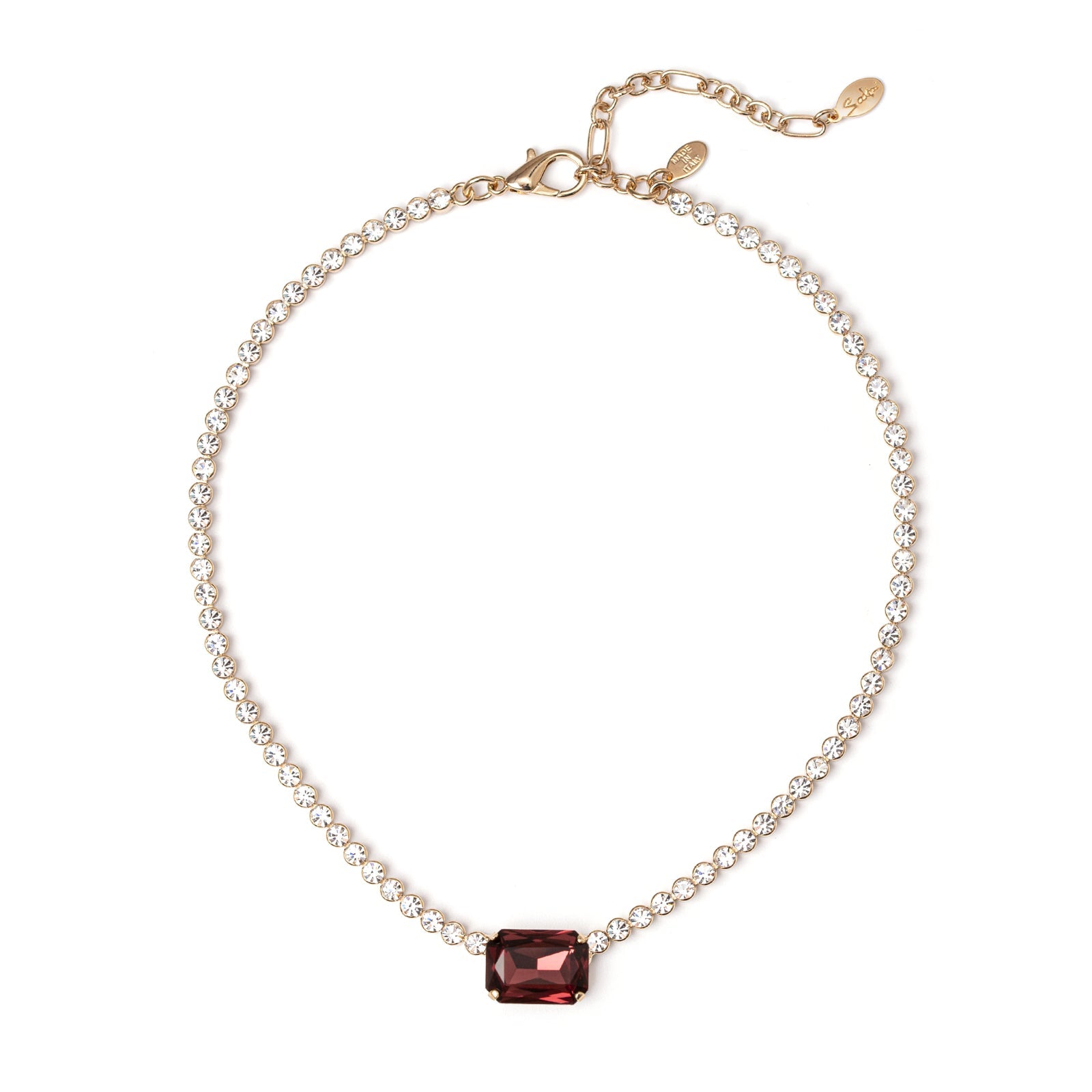 Girocollo di strass Madame - Bordeaux - Sodini Bijoux