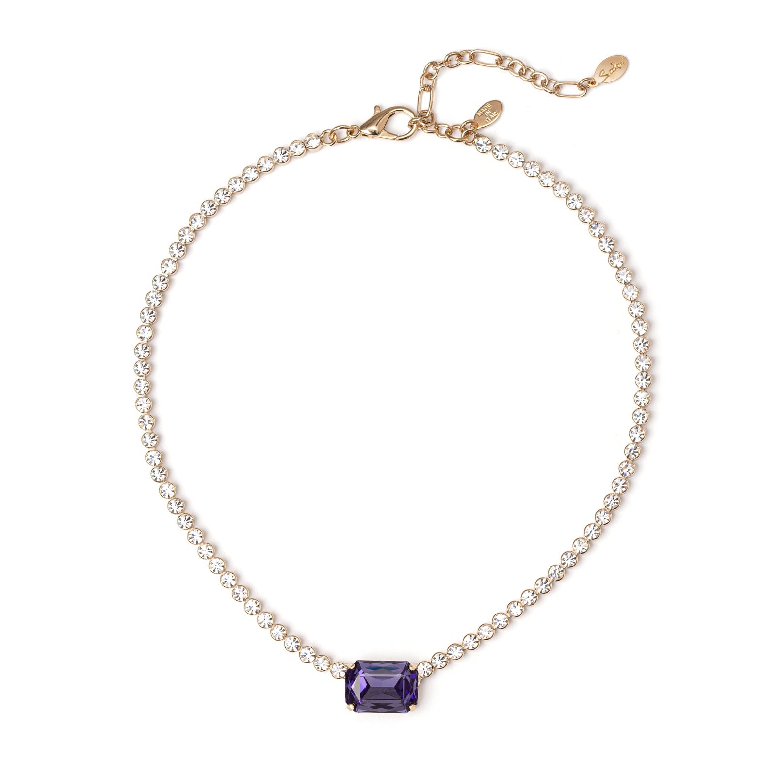 Girocollo di strass Madame - Viola - Sodini Bijoux