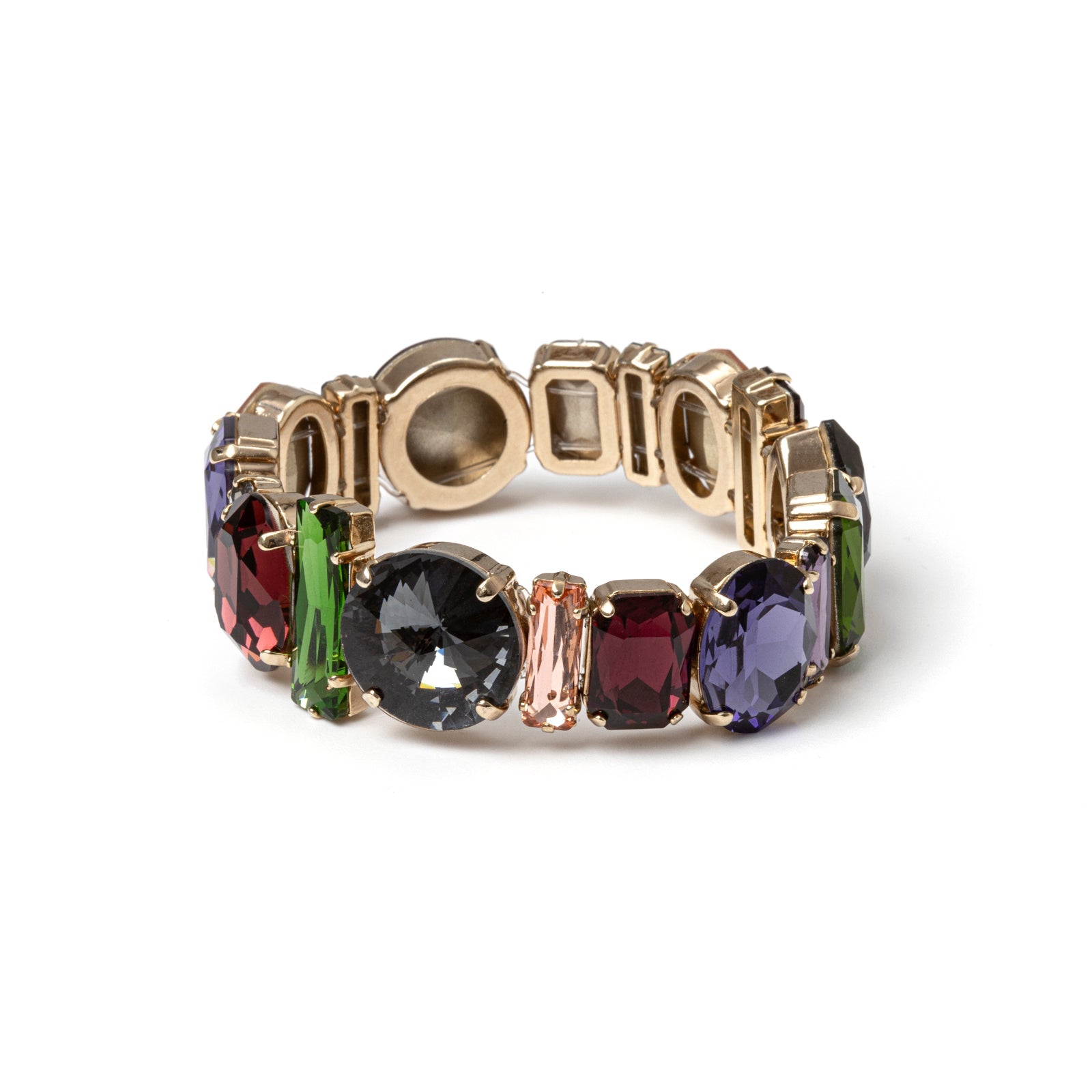 Bracciale elastico a grandi cristalli Madame - Multicolor - Sodini Bijoux