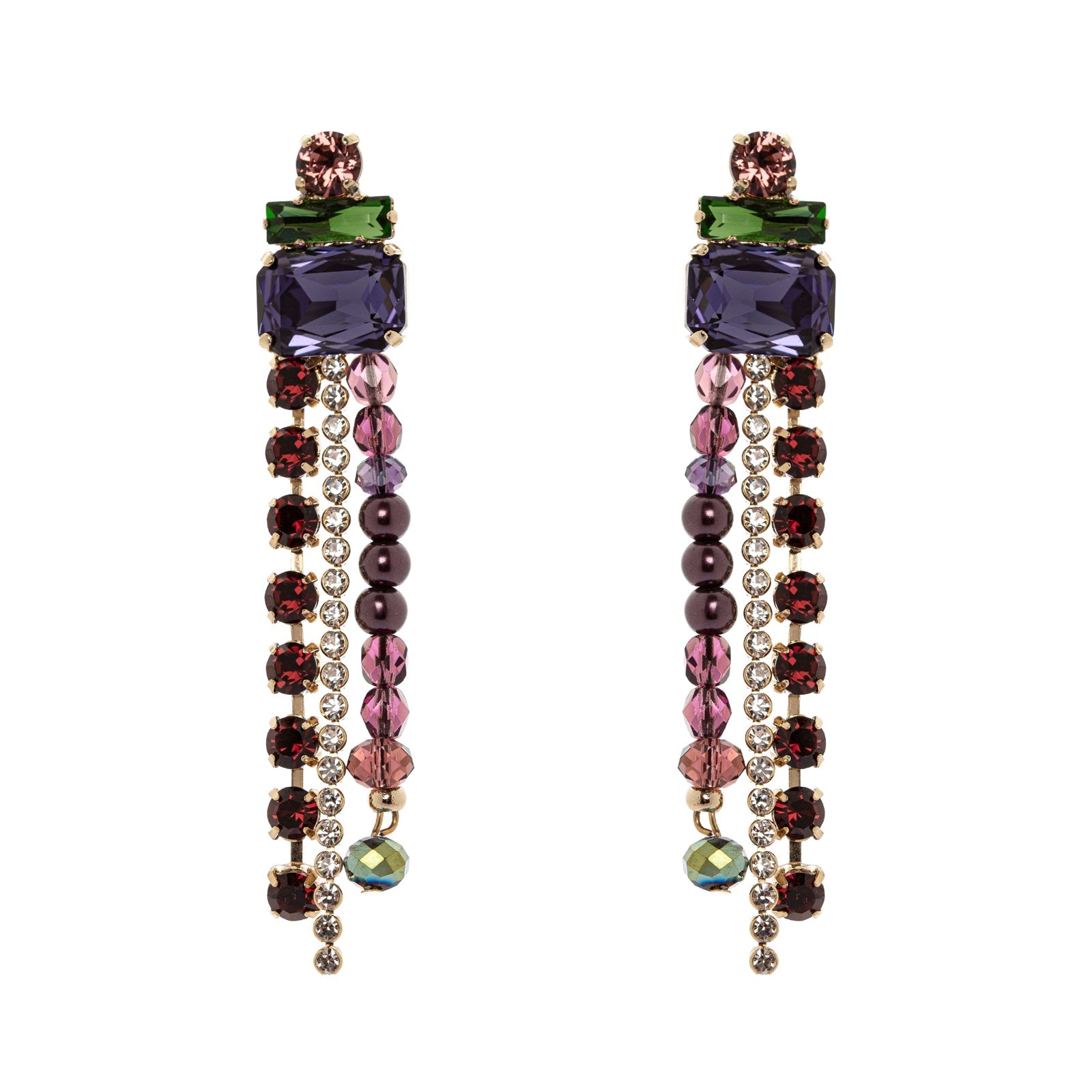 Orecchini lunghi Madame - Multicolor - Sodini Bijoux