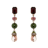 Long chained earrings Madame - Multicolor - Sodini Bijoux