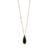 Necklace with large pendant La reve - Green - Sodini Bijoux