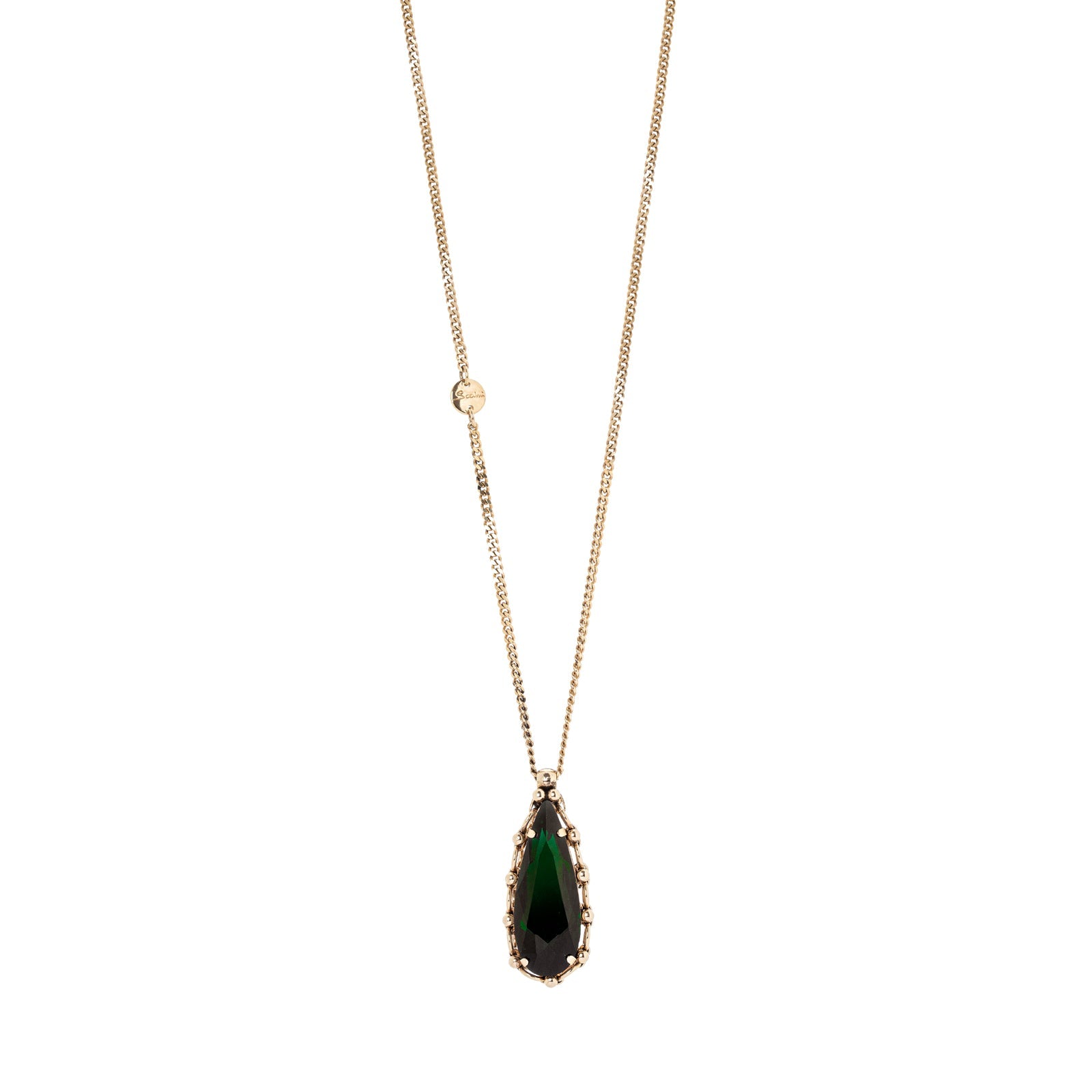 Collana con grande pendente La Rève - Verde - Sodini Bijoux