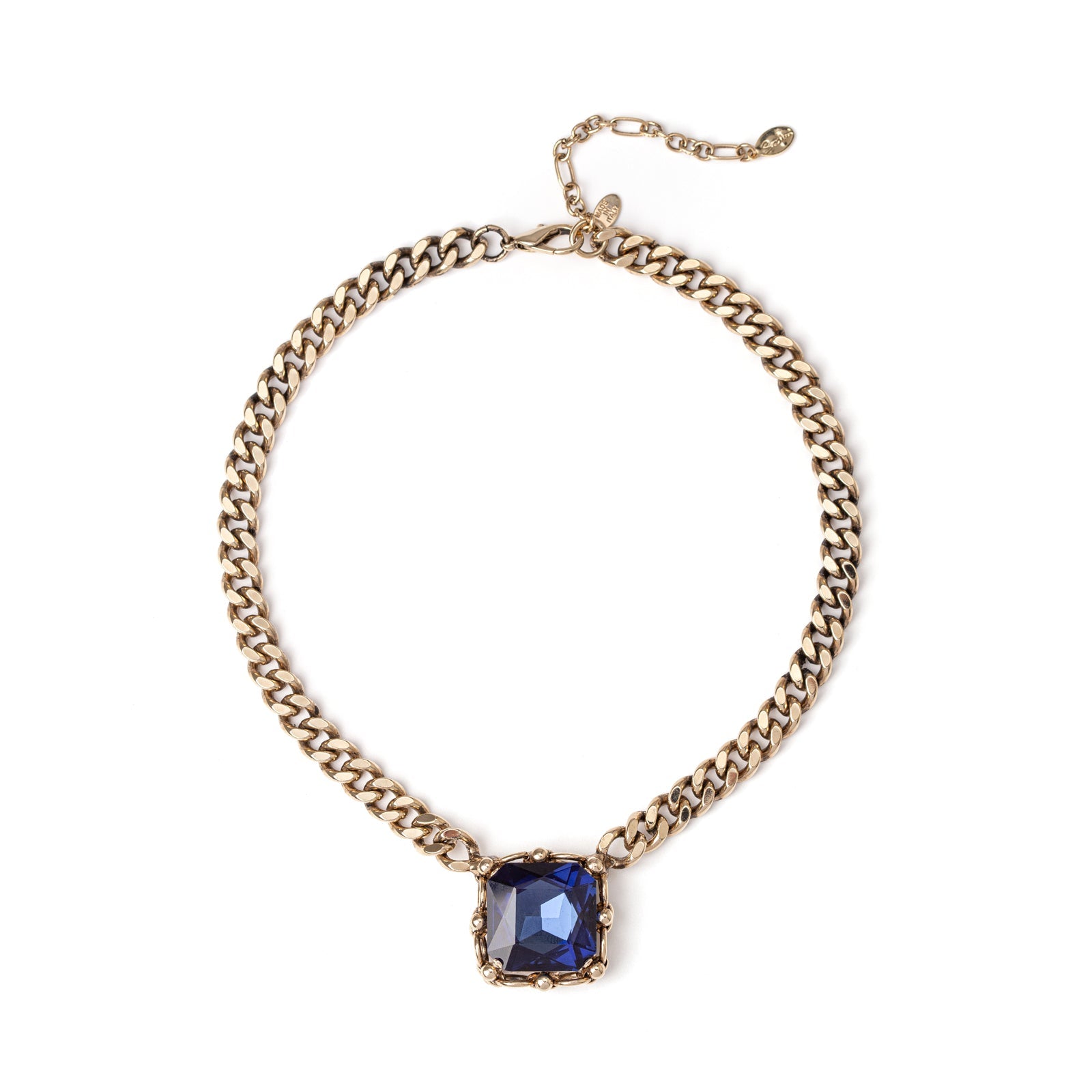 Girocollo con cristallo La Rève - Blu - Sodini Bijoux