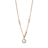 Necklace with crystalline pendant La reve - White - Sodini Bijoux