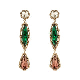 Three crystals earrings La reve - Multicoloured - Sodini Bijoux