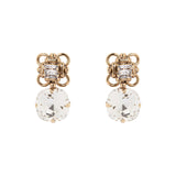 Earrings with frame of rings La reve - White - Sodini Bijoux