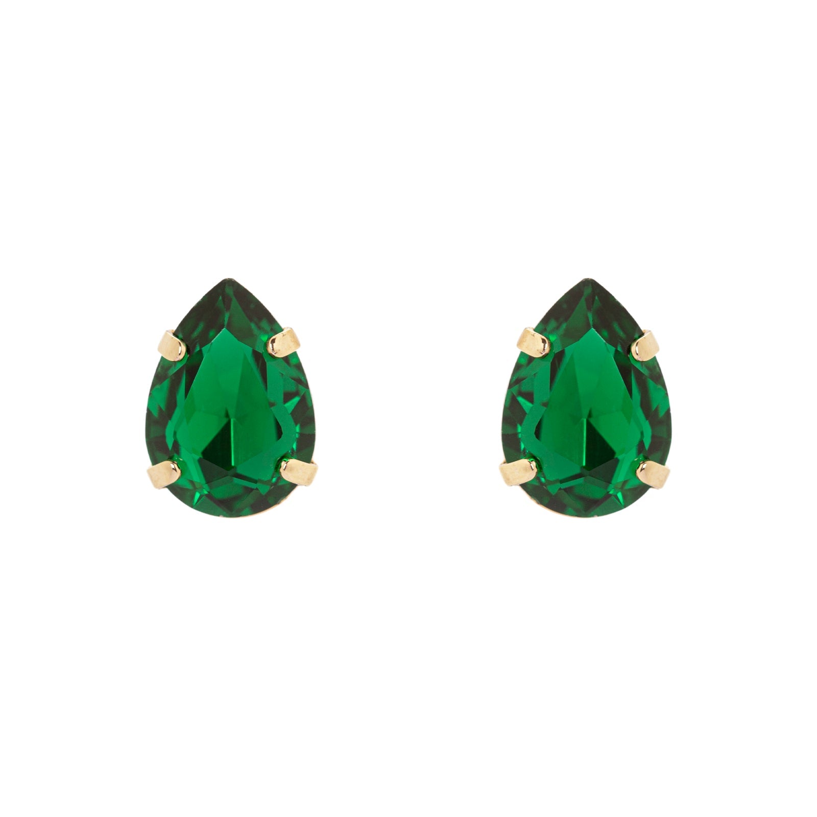 Little drop-shaped earrings La reve - Green - Sodini Bijoux