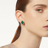 Little drop-shaped earrings La reve - Green - Sodini Bijoux