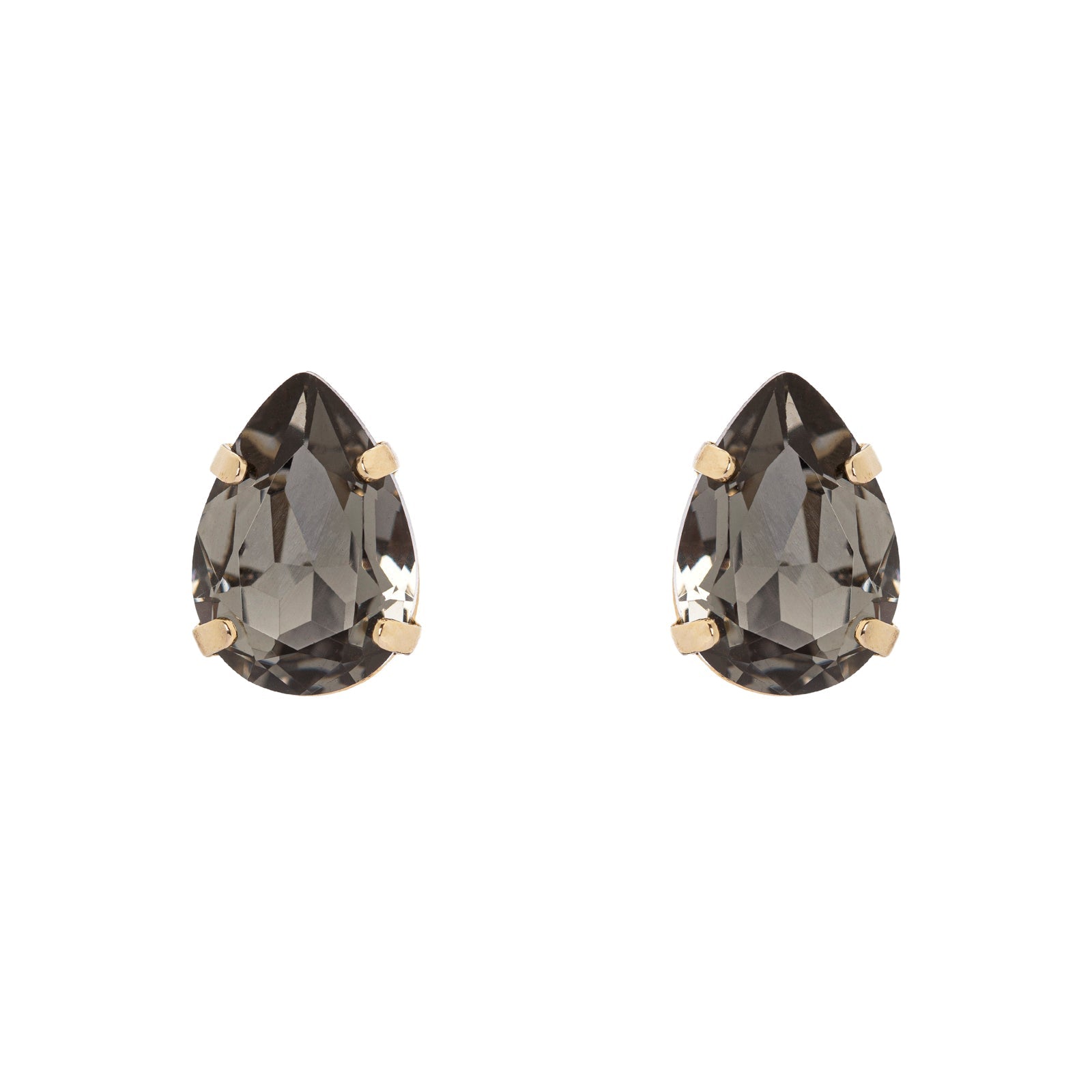 Little drop-shaped earrings La reve - Grey - Sodini Bijoux