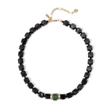 Girocollo con pietre Capua - Nero - Sodini Bijoux