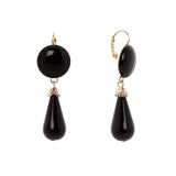 Orecchini boule e goccia Capua - Nero - Sodini Bijoux