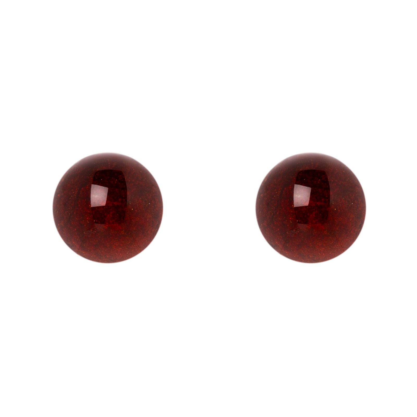 Orecchini a boule Capua - Rosso - Sodini Bijoux