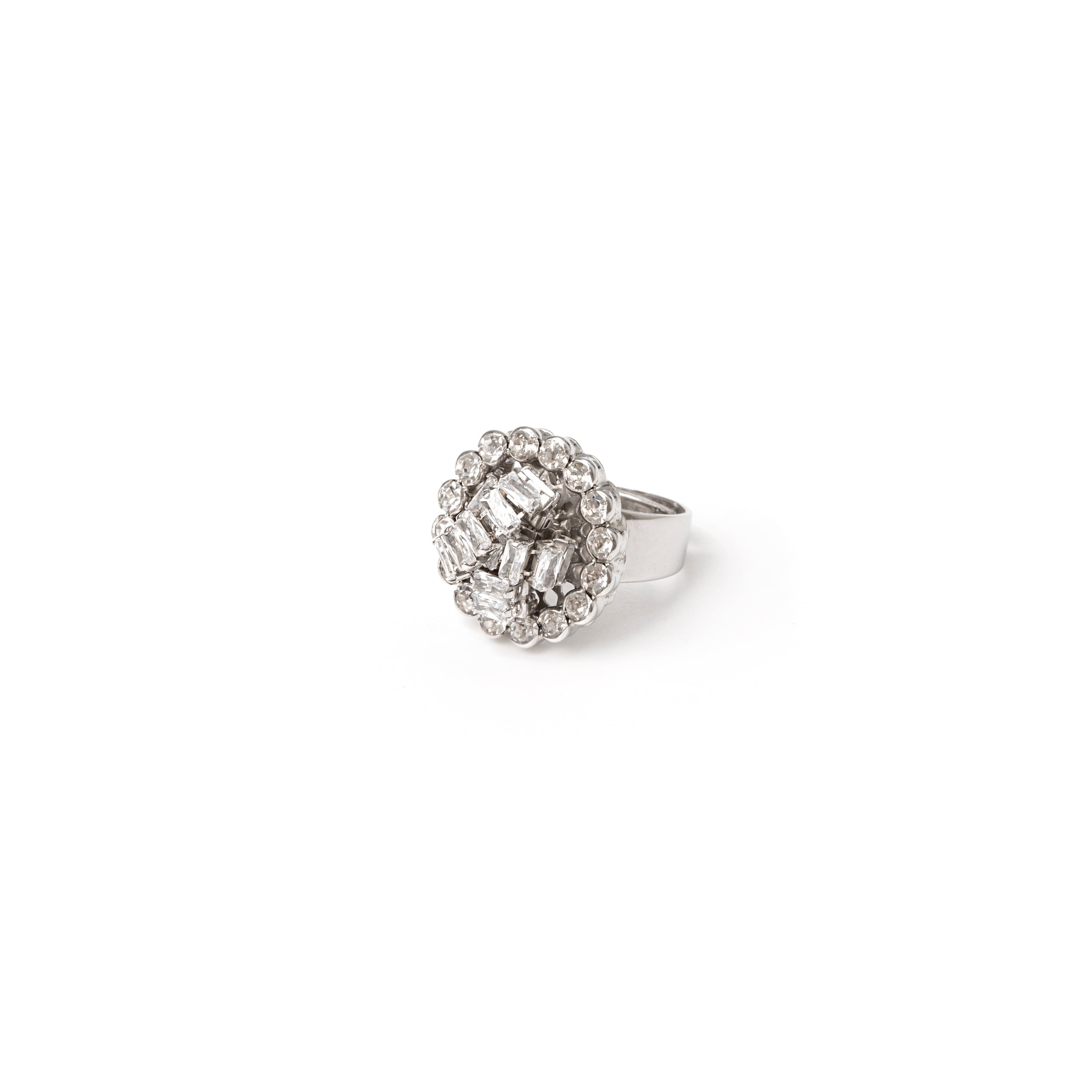 Flower ring Diana - White - Sodini Bijoux