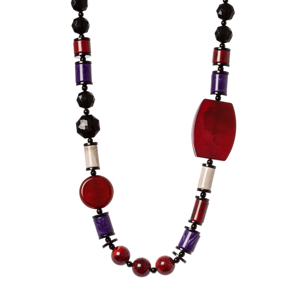 Collana boule, perline e placchette Zen - Multicolor - Sodini Bijoux