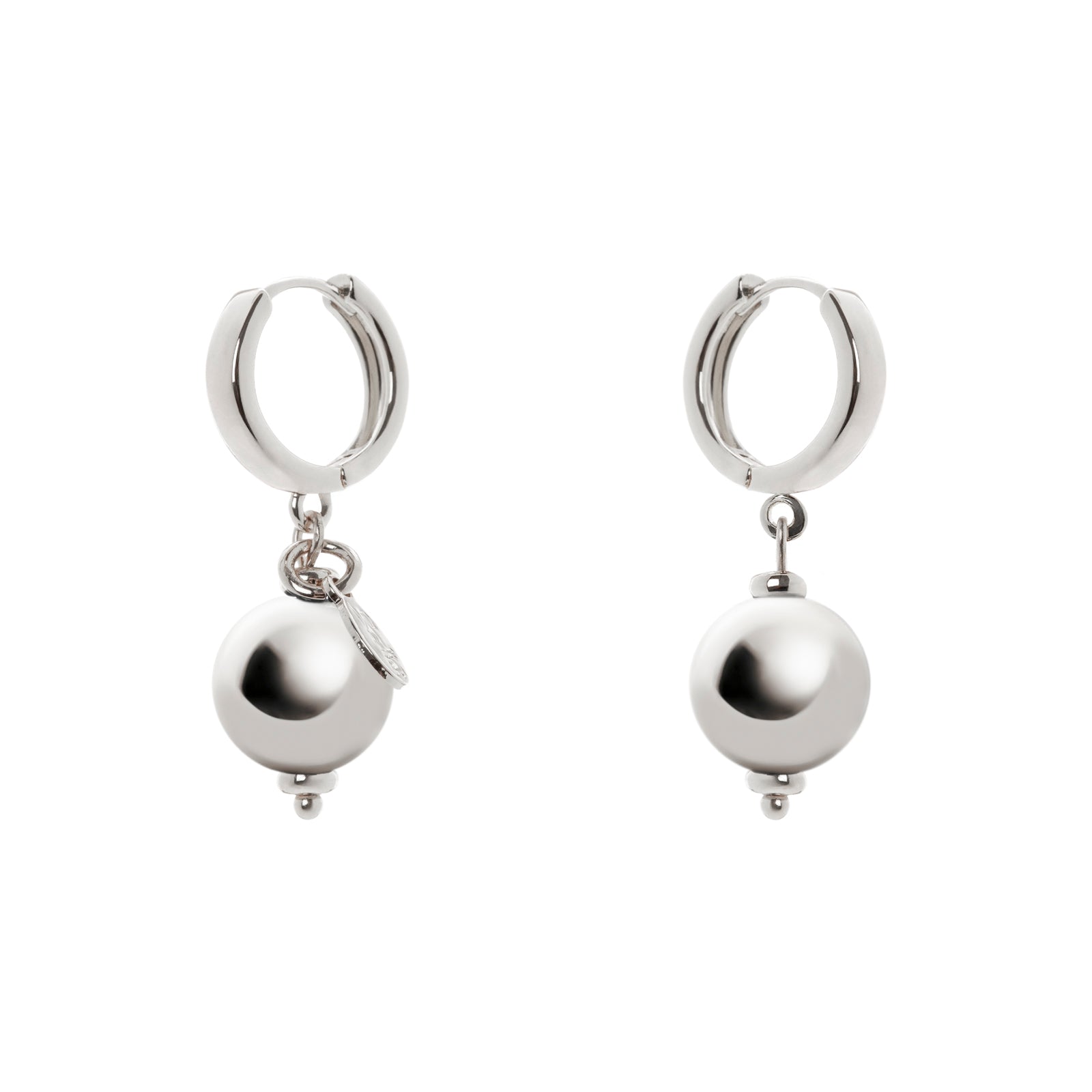 Orecchini cerchietto e boule Tribeca - Argento - Sodini Bijoux