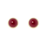 Stud earrings Tribeca - Rosso - Sodini Bijoux