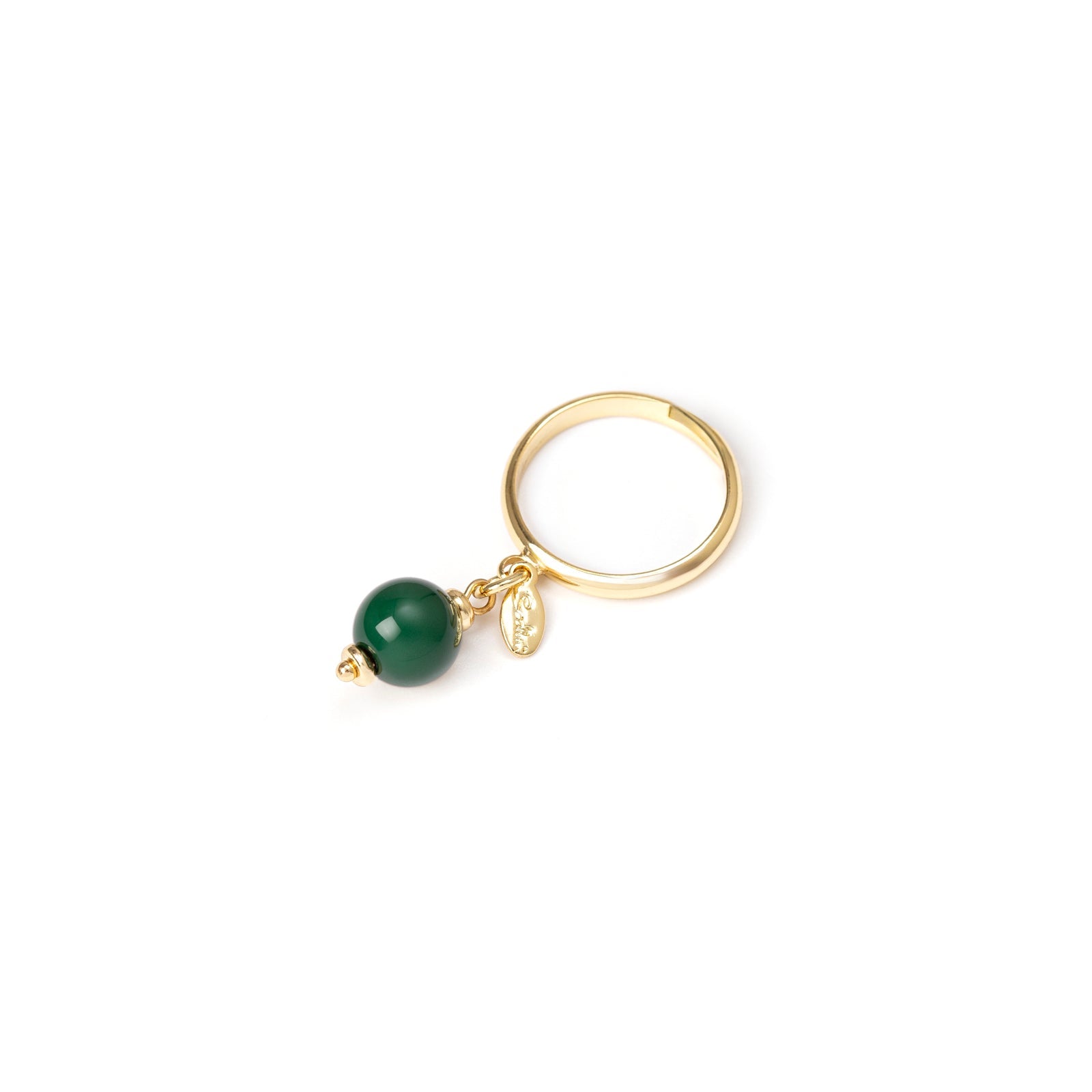 Ring with pendant Tribeca - Verde - Sodini Bijoux